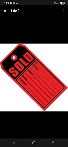 4 3/4" x 2 3/8" 'Sold' Tags (Red/Black, 1000ct) - photo 2