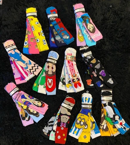 Unisex Cartoon Inspired Socks Size 9-11