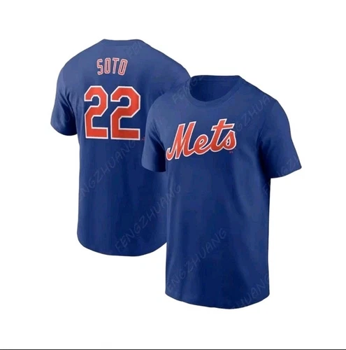 Unisex Blue Mets Juan Soto #22 T-Shirt, Size 3XL - photo 3
