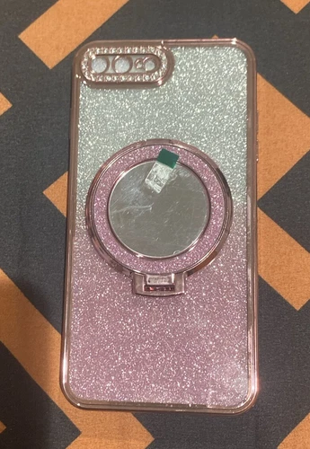 iPhone 7P, 8P Bling Diamond MagSafe Magnetic Ring Mirror Case - photo 2