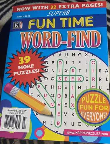 Kappa Superb Fun Time Word-Find Word Search Puzzle Book. March 2 - photo 2