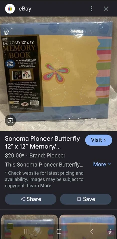 Best Occasions Pioneer Butterfly Scrapbook - photo 3