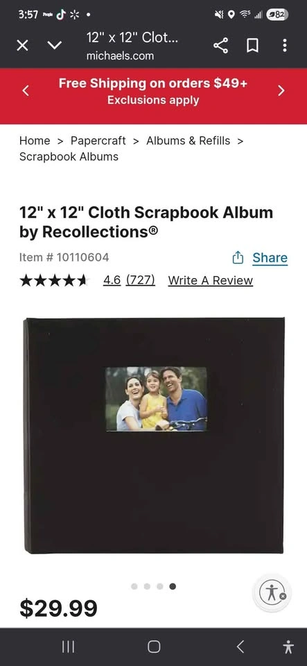 Recollections pink/zebra scrapbook - photo 3