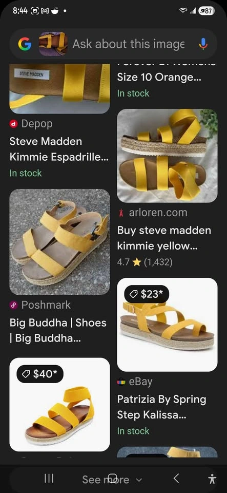 Dream Pair size 7.5 Womens Yellow 🟡 Sandals 👡👡 - photo 5