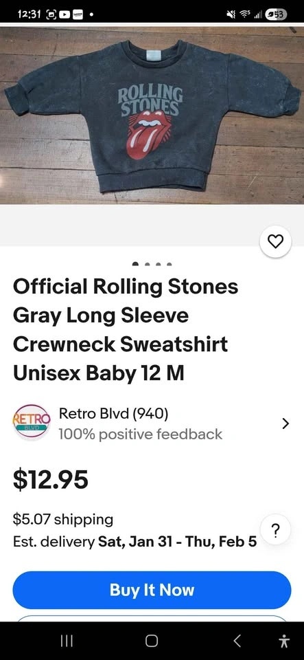 3T Rolling Stones Sweatshirt 💋 👄 - photo 5