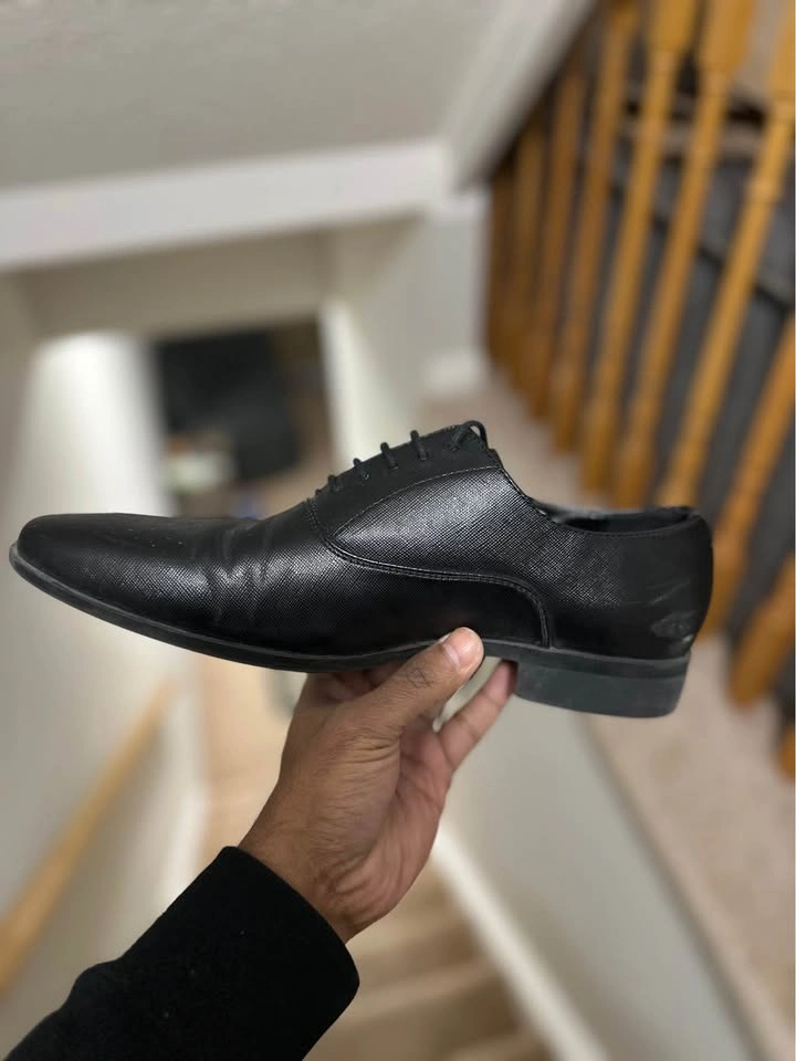 Men’s ALDO Black Formal Shoes – Size 8 – Excellent Condition - photo 3