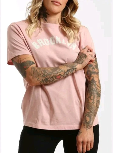Brooklyn Industries Womens Birds T-shirt Pale Mauve M - photo 2