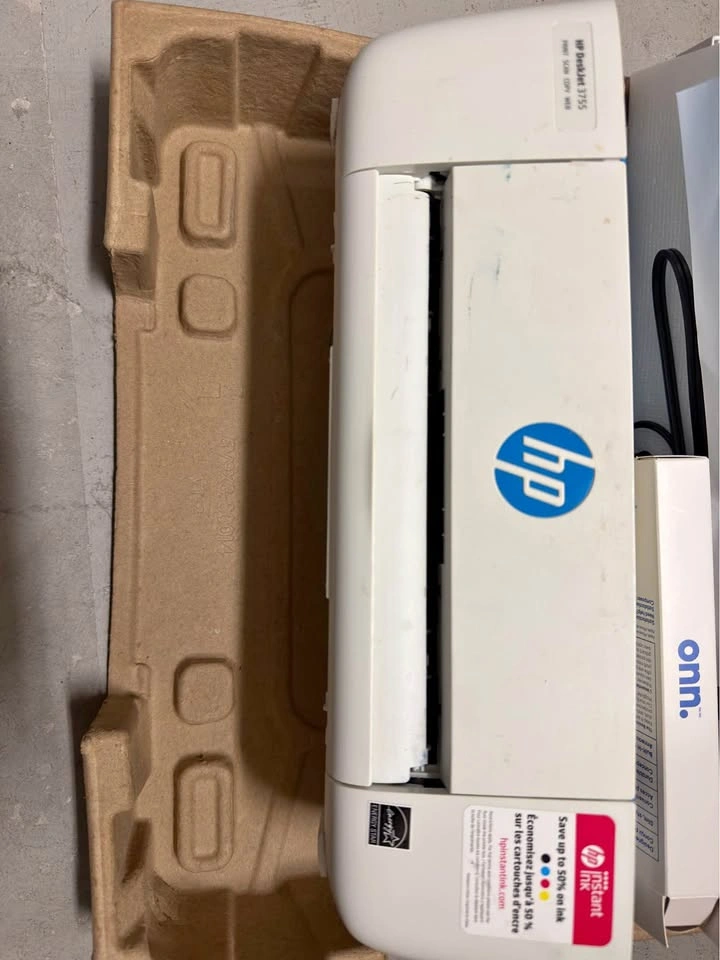 HP DeskJet 3755 All-in-One Printer w/4 months ink