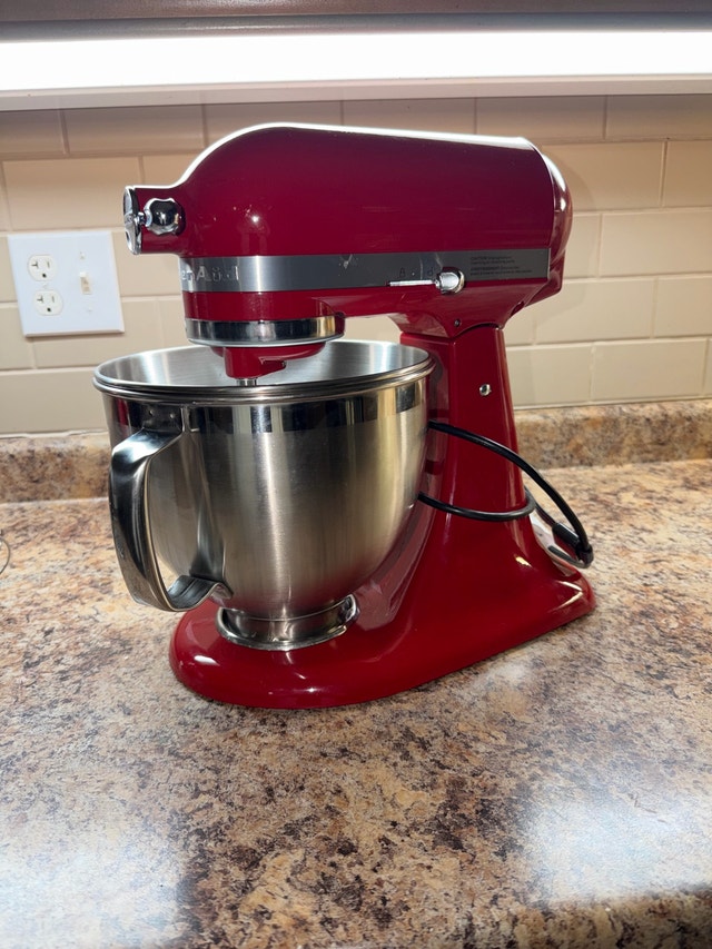 Red KitchenAid Mixer