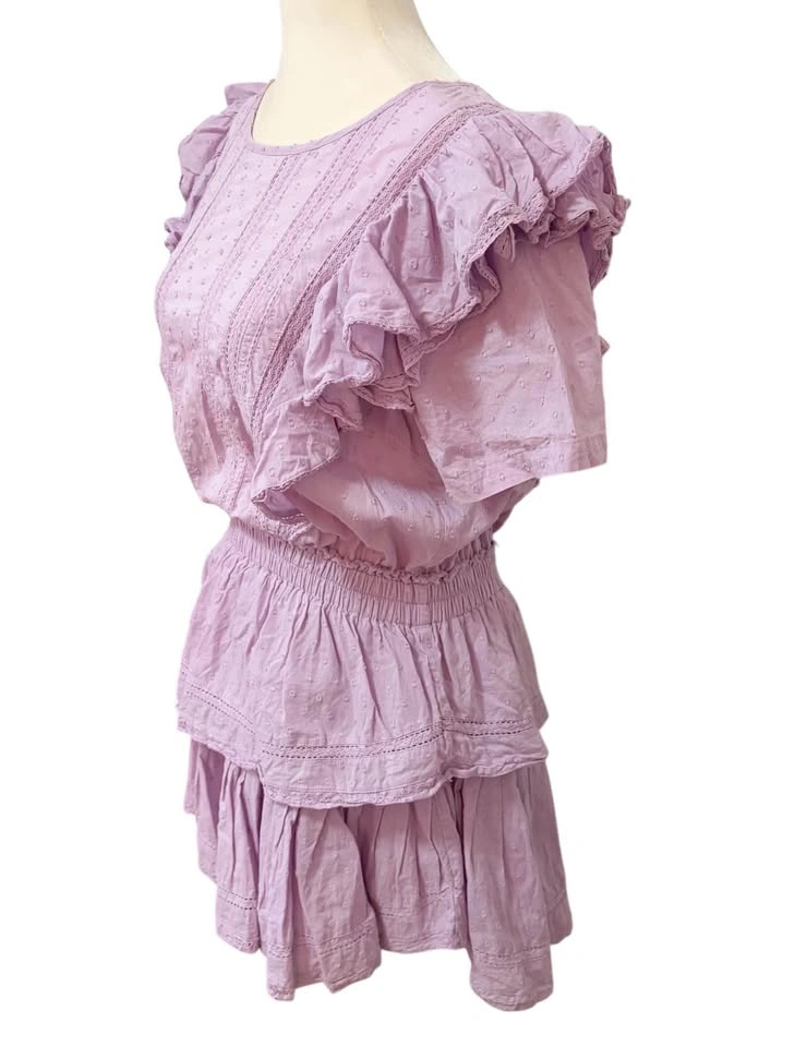 LoveShackFancy Natasha Wisteria Lavender Small Cotton Ruffle Min - photo 2