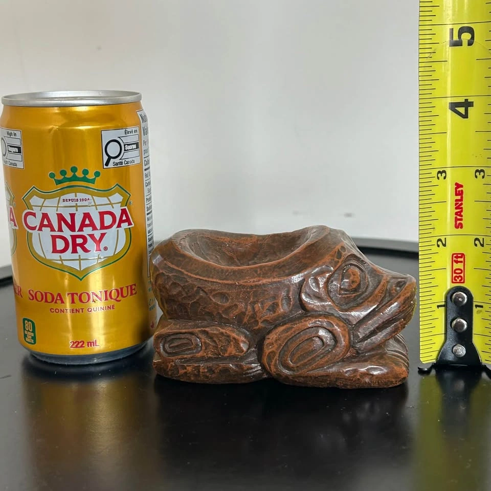 Vintage Haida Frog Feast Bowl Miniature Replica - photo 3