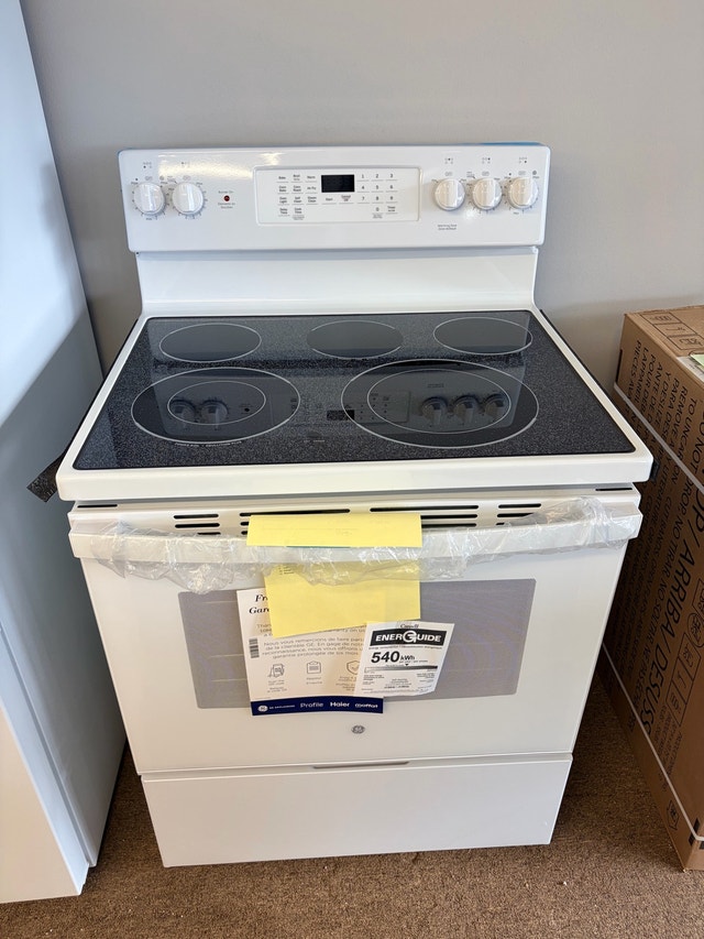 New GE 30” Electric Range with Convection Oven & Self-Clean