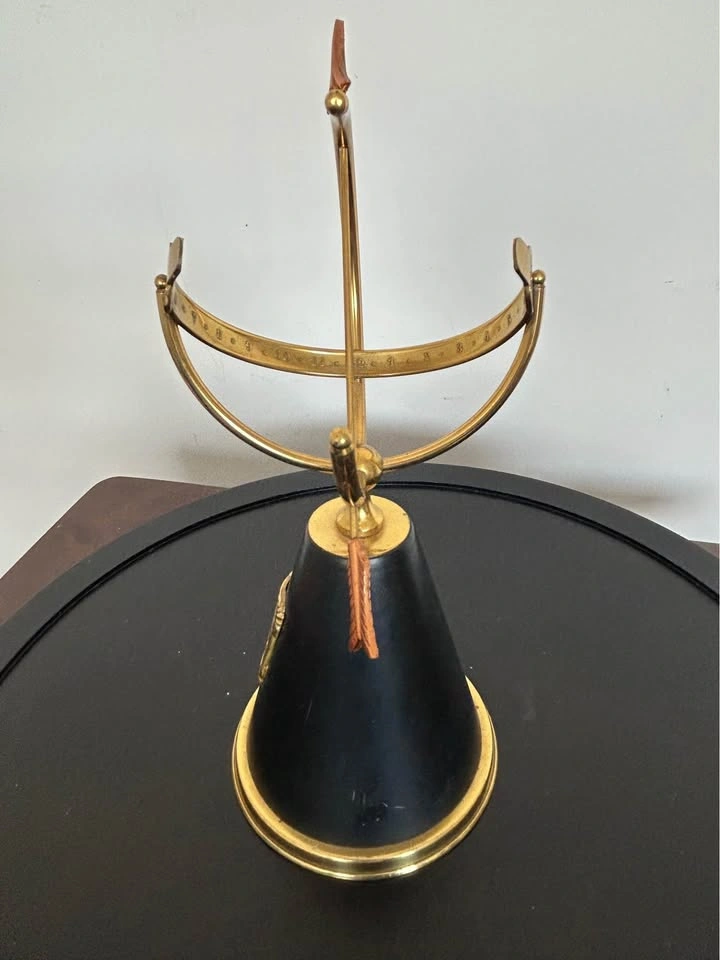 Vintage Danish Brass Armillary Sundial - Count Sunny Hours - photo 4