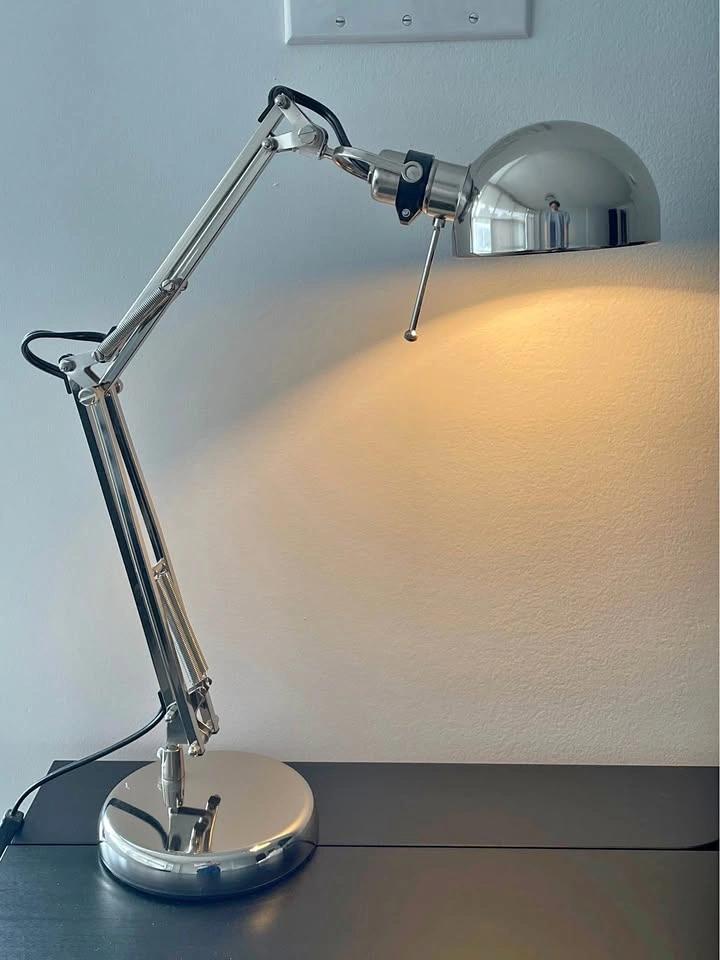 Like New IKEA FORSA Desk Lamp with Bulb