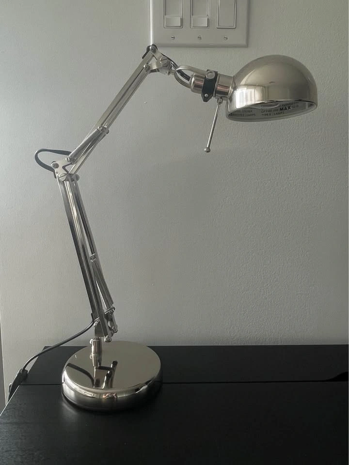Like New IKEA FORSA Desk Lamp with Bulb - photo 2