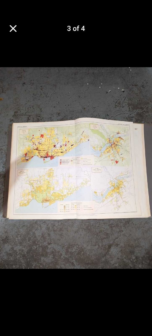 1957 Atlas of Canada Dept of Mines & Technical Surveys 21 x 16 - photo 3