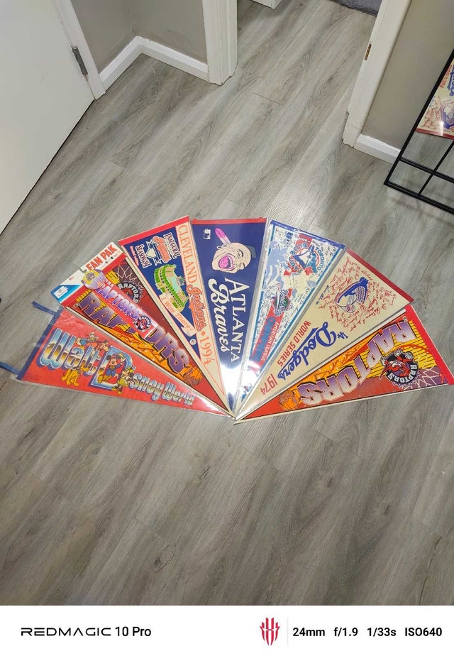 Vintage Rare Pennant Lot x5