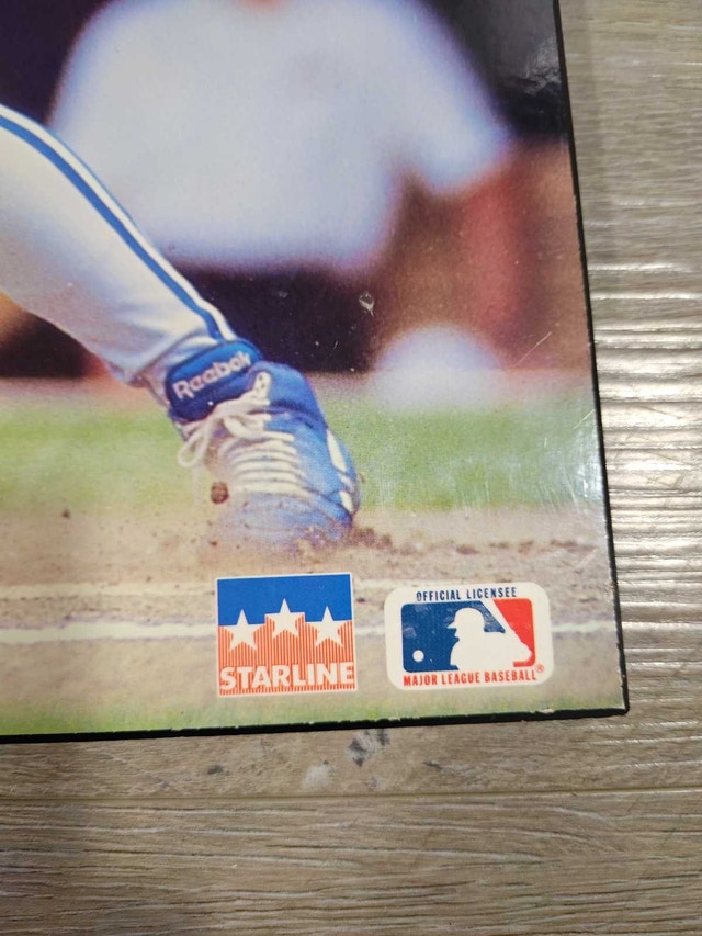 Vintage 1993 Blue Jays World Series Roberto Alomar Wood Poster - photo 3