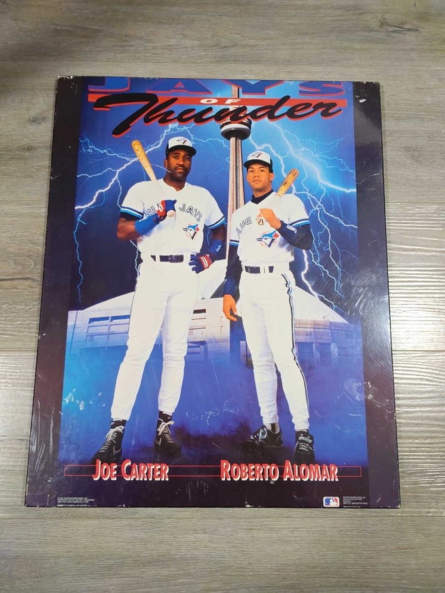 Vintage 1991 Toronto Blue Jays Thunder Laminated Poster