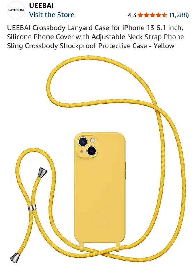 iPhone 13 Crossbody Lanyard Case