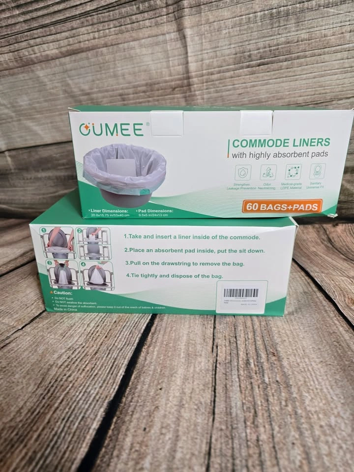 60 Commode Liners with Absorbent Pads - photo 2