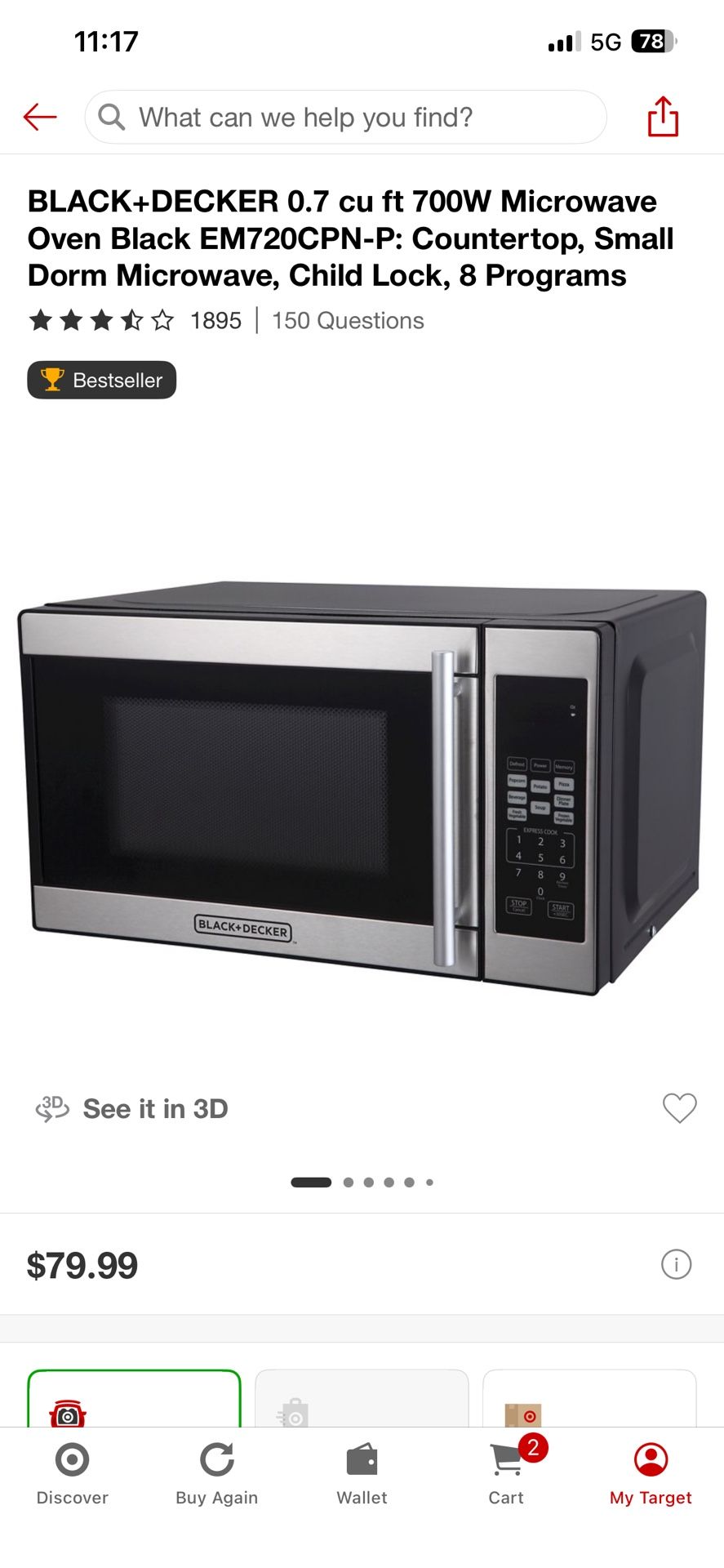 Black And Decker Microwave