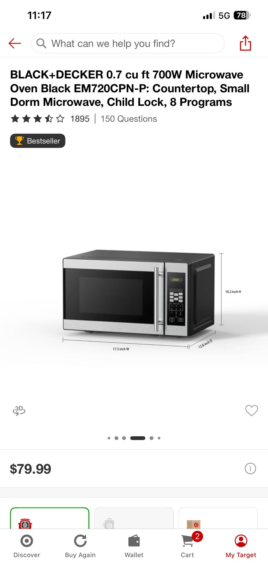Black And Decker Microwave - photo 2