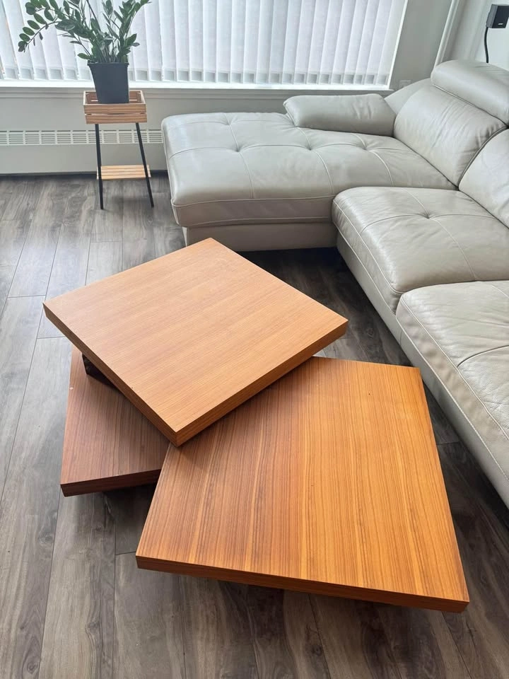Modern Wood Swivel Coffee Table - photo 2