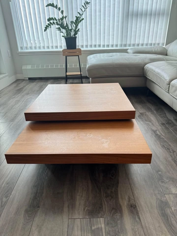 Modern Wood Swivel Coffee Table - photo 3