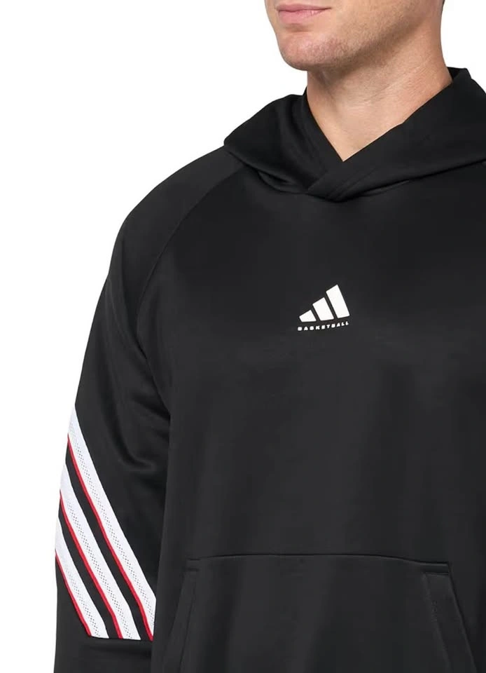NEW Adidas Basketball 2XL Crazy Warm Hoody Black White Mens Swea - photo 3