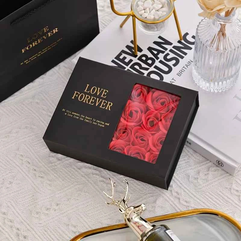 Luxury Perfume Miniatures Gift Set w/ Soap Roses - Love Forever - photo 2