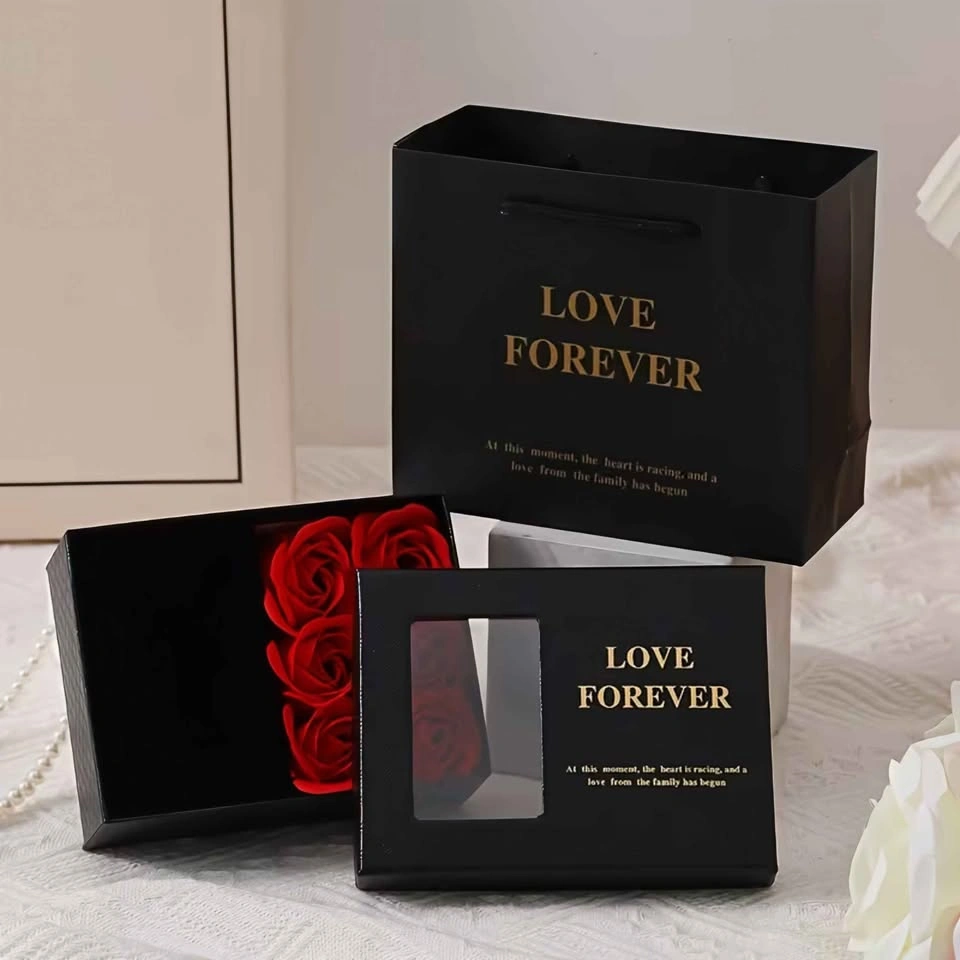 Luxury Perfume Miniatures Gift Set w/ Soap Roses - Love Forever - photo 5