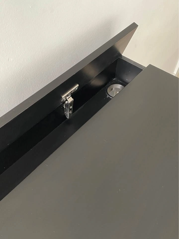 Like New - Black IKEA ALEX Desk - photo 4