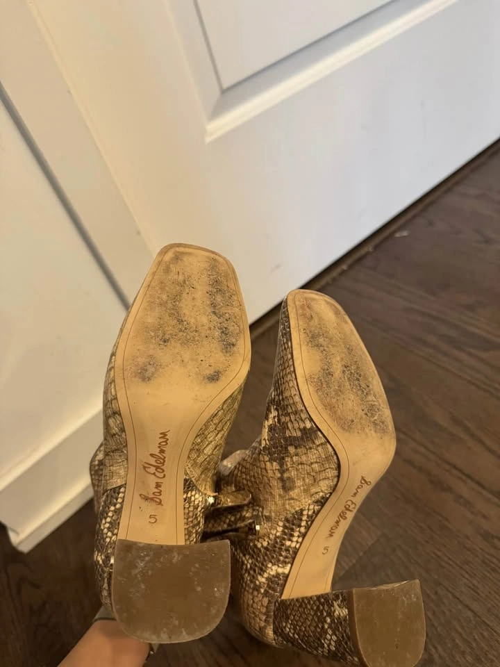 Sam Edelman Snakeskin Ankle Boots Size 5 - photo 5