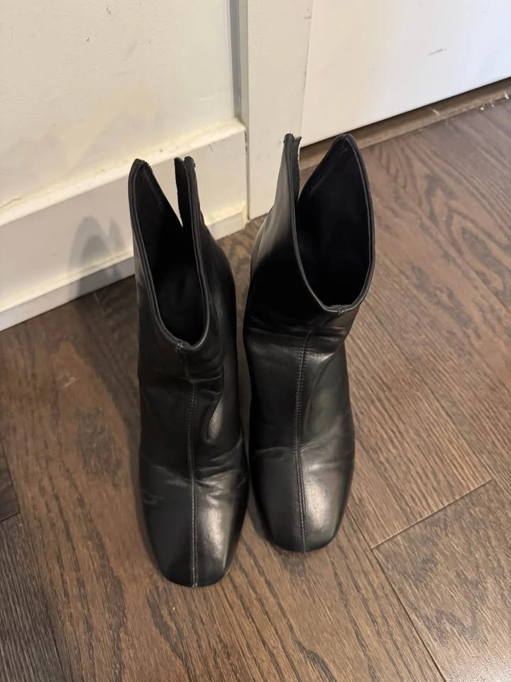 Black Ankle Boots Block Heel Size 36 - photo 4