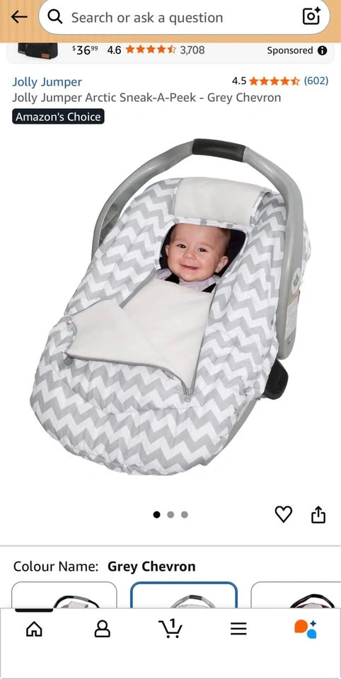Jolly Jumper Bundle Me Car Seat Cover - photo 5