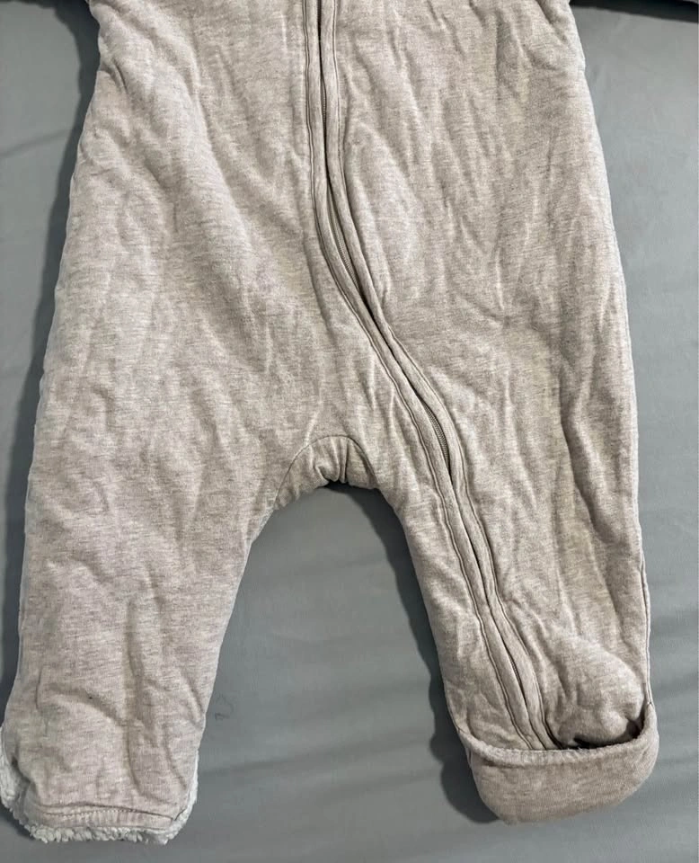 H&M Baby Bear Hooded Sherpa Lined Jumpsuit (6-9m) - photo 2
