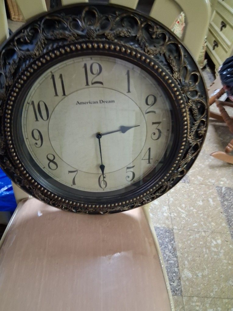 Vintage Brass Wall Clock