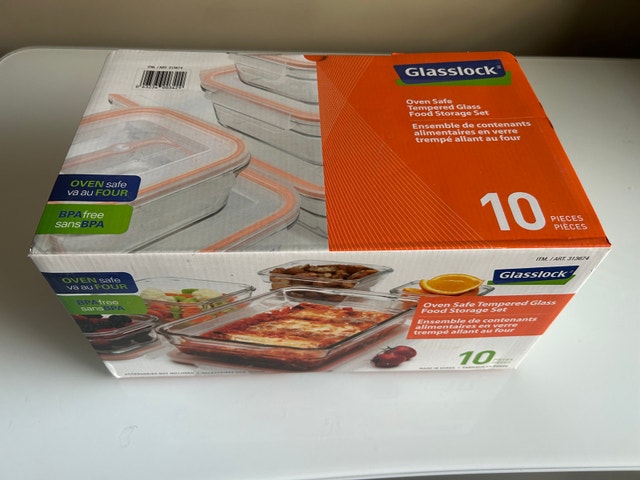 Brand New Accent 10 pc Glasslock Food Storage Set