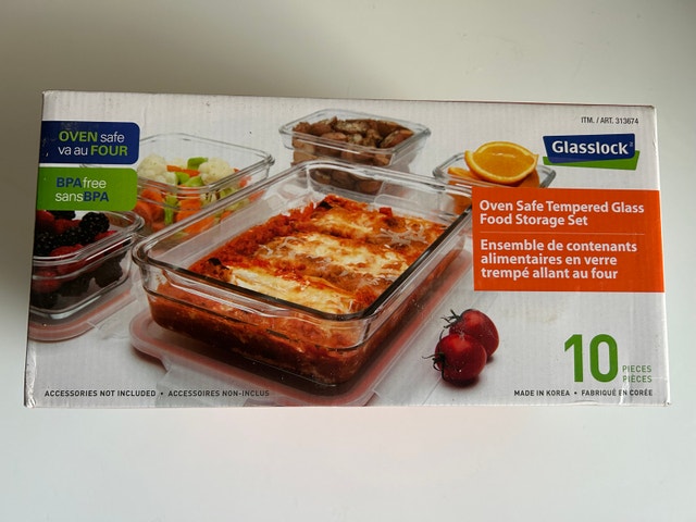 Brand New Accent 10 pc Glasslock Food Storage Set - photo 2