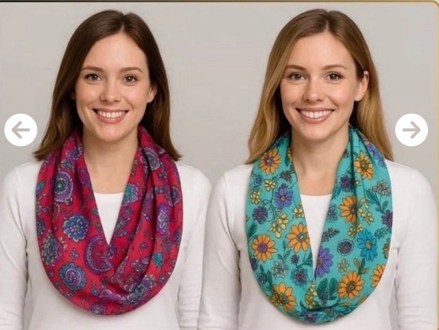 Brand New Infinity Lightweight Floral Women’s Scarf