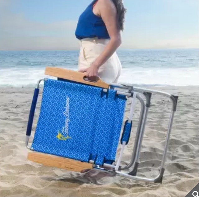 Brand New Tommy Bahama Hi Boy Beach Chair - Blue Palm - photo 5