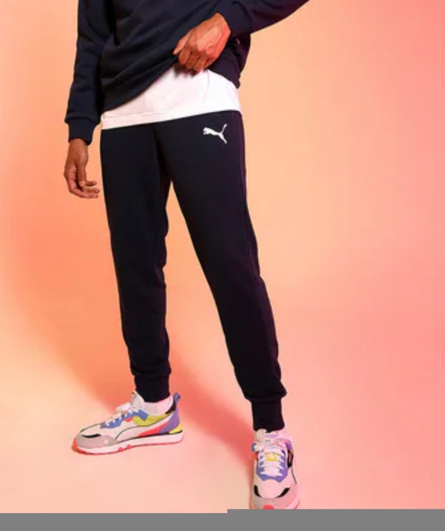 Brand New PUMA Fleece Jogger Pants - Navy Blue - photo 5
