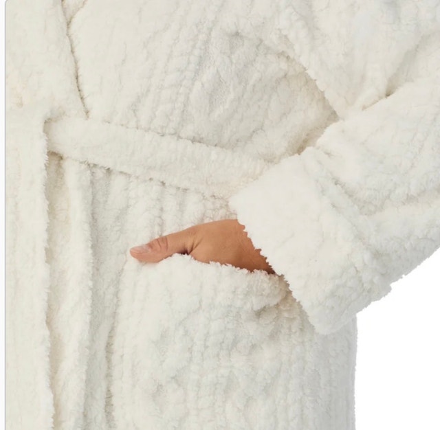 Brand New Luxury Room Service Bath Robe - Ivory White - photo 3
