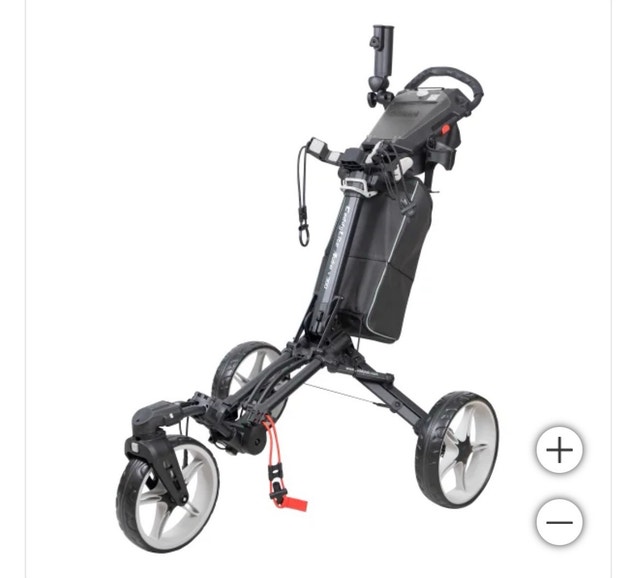 Brand New Caddytek CaddyLite Auto 360 Golf Cart + Cooler Bag