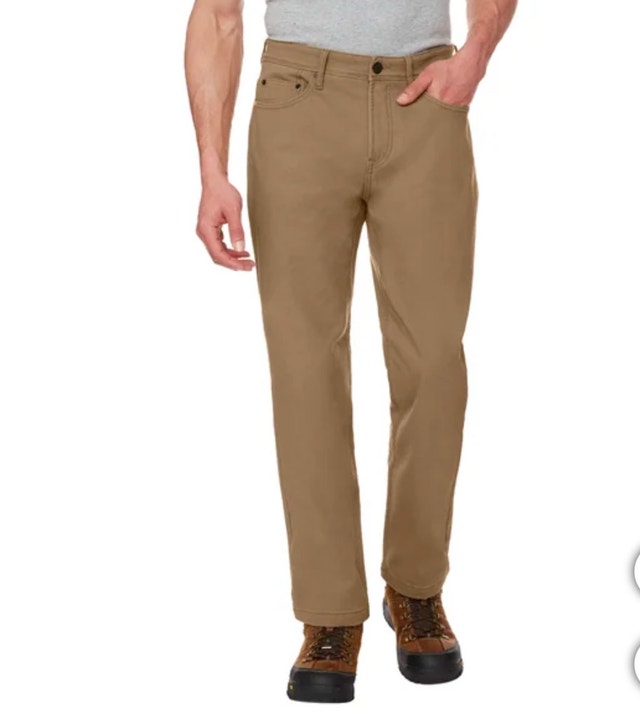 Brand New CAT Caterpillar Fleece Lined Pants Trousers - Brown