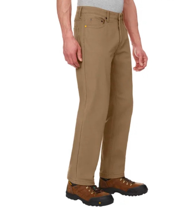 Brand New CAT Caterpillar Fleece Lined Pants Trousers - Brown - photo 2