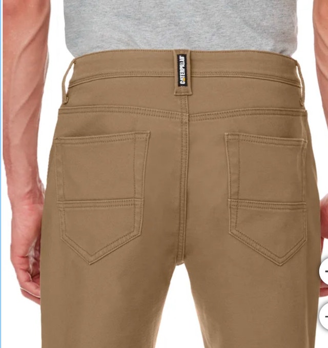 Brand New CAT Caterpillar Fleece Lined Pants Trousers - Brown - photo 3