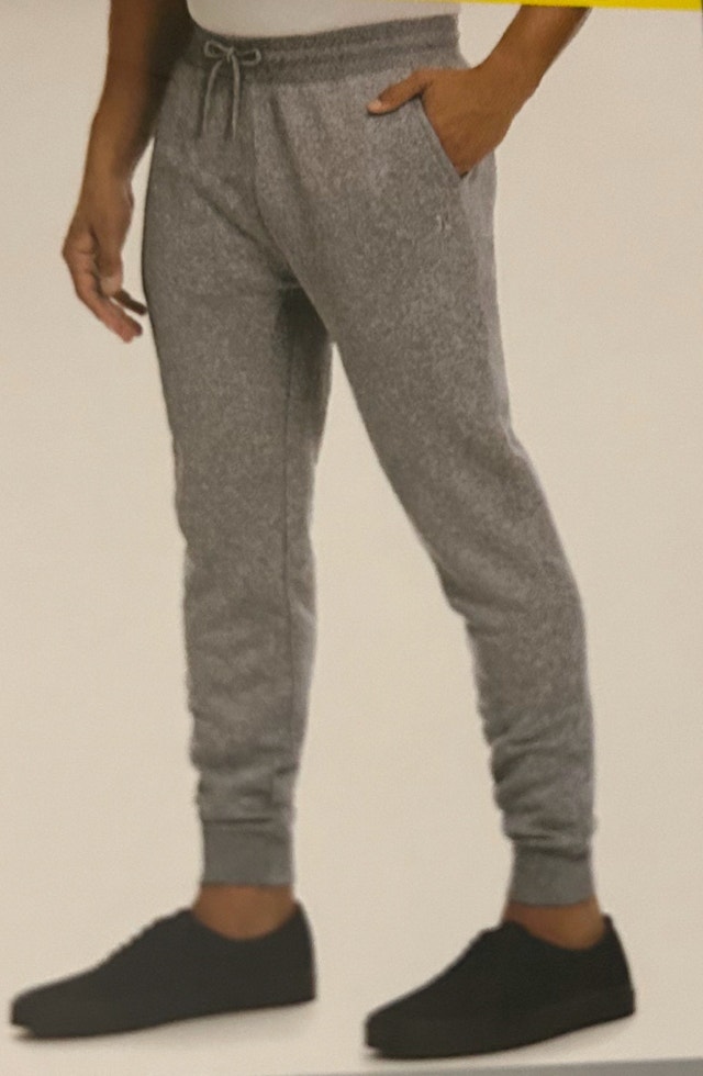 Brand New Hurley Men's Fleece Jogger Sweatpants - Grey