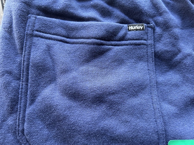 Brand New Hurley Fleece Jogger Pants - Blue - photo 3